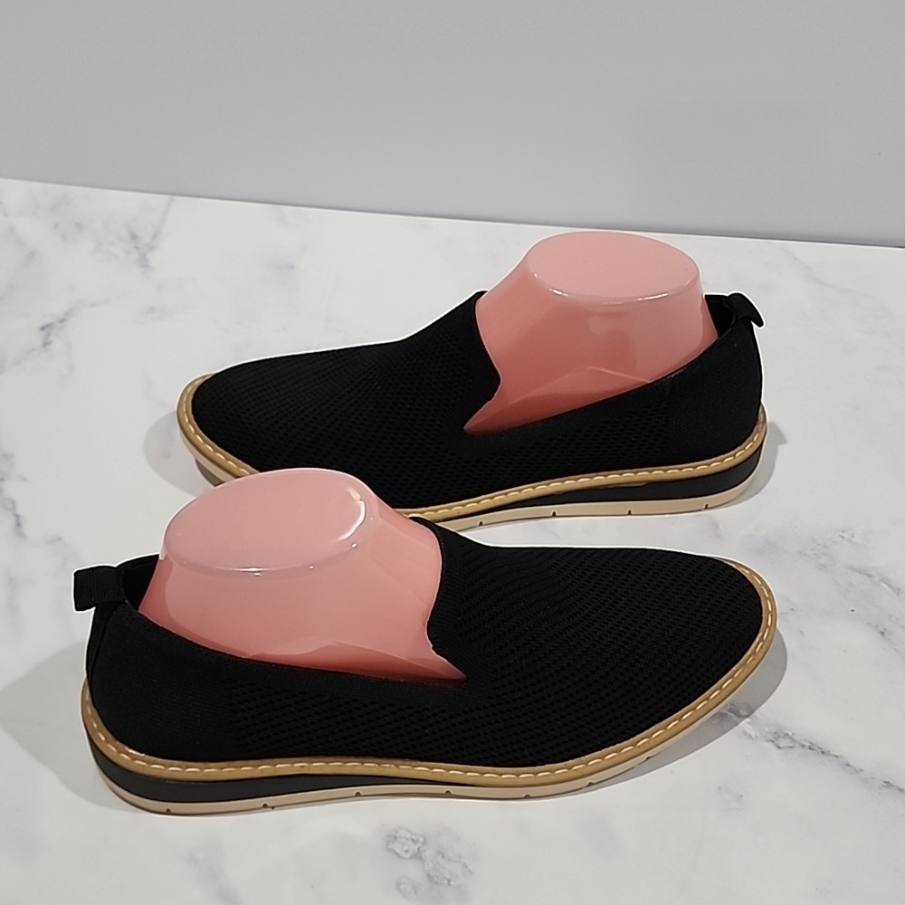 Taryn By Taryn Rose Black Slip-On Shoes